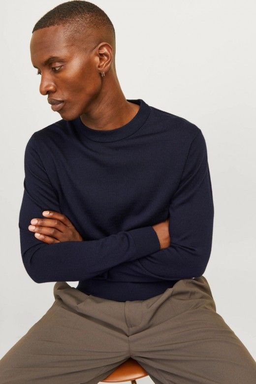 Jack & Jones Camisola Milano de Algodão Orgânico de Homem Jack & Jones Camisola Milano de Algodão Orgânico de Homem