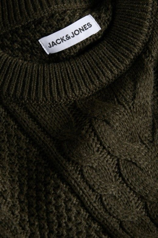 Jack & Jones Camisola James de Malha Entrançada de Homem Jack & Jones Camisola James de Malha Entrançada de Homem