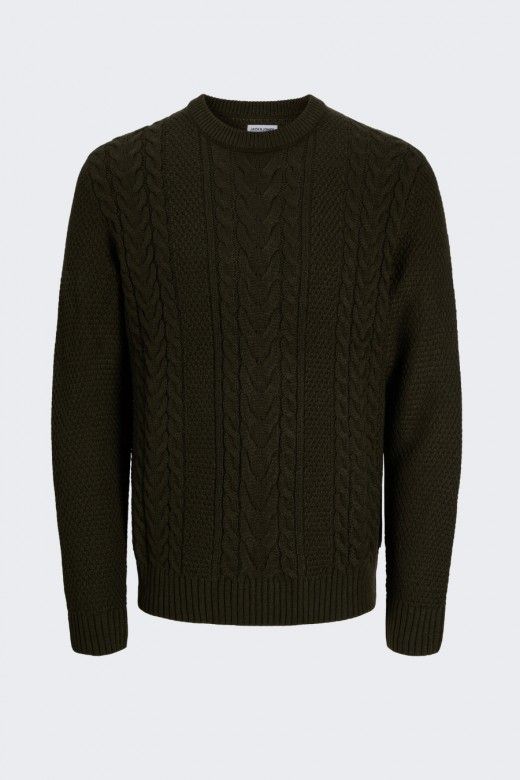 Jack & Jones Camisola James de Malha Entrançada de Homem Jack & Jones Camisola James de Malha Entrançada de Homem