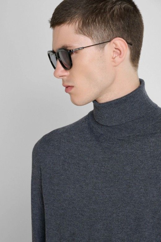 Antony Morato Camisola de Gola Alta em Mistura de Lã e Caxemira de Homem Antony Morato Camisola de Gola Alta em Mistura de Lã e Caxemira de Homem