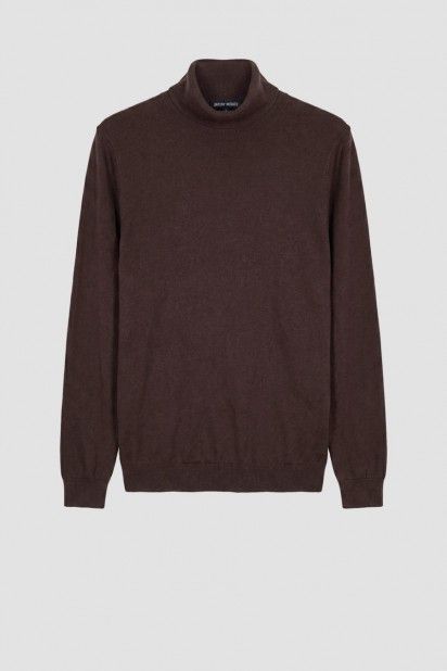 Antony Morato Camisola de Gola Alta em Mistura de Lã e Caxemira de Homem Antony Morato Camisola de Gola Alta em Mistura de Lã e Caxemira de Homem