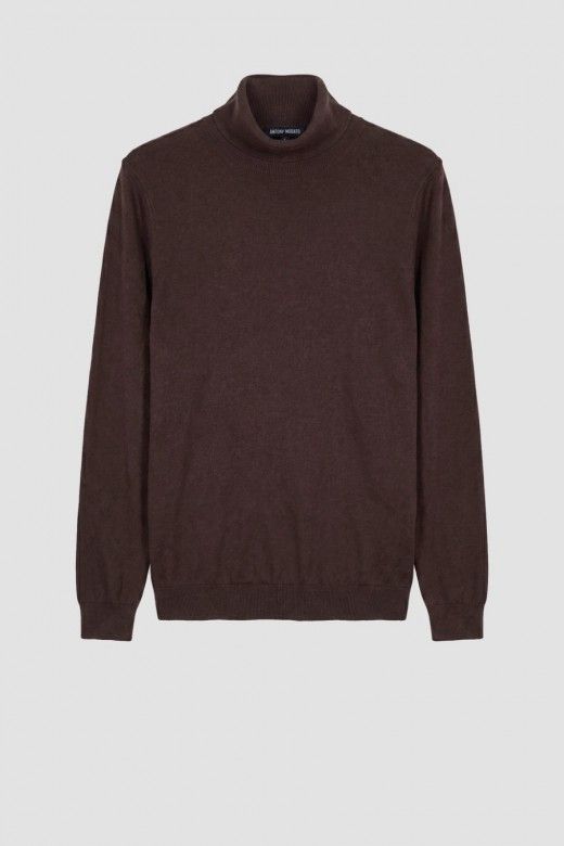 Antony Morato Camisola de Gola Alta em Mistura de Lã e Caxemira de Homem Antony Morato Camisola de Gola Alta em Mistura de Lã e Caxemira de Homem