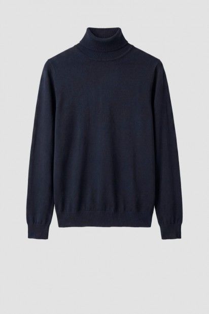 Antony Morato Camisola de Gola Alta em Mistura de Lã e Caxemira de Homem Antony Morato Camisola de Gola Alta em Mistura de Lã e Caxemira de Homem