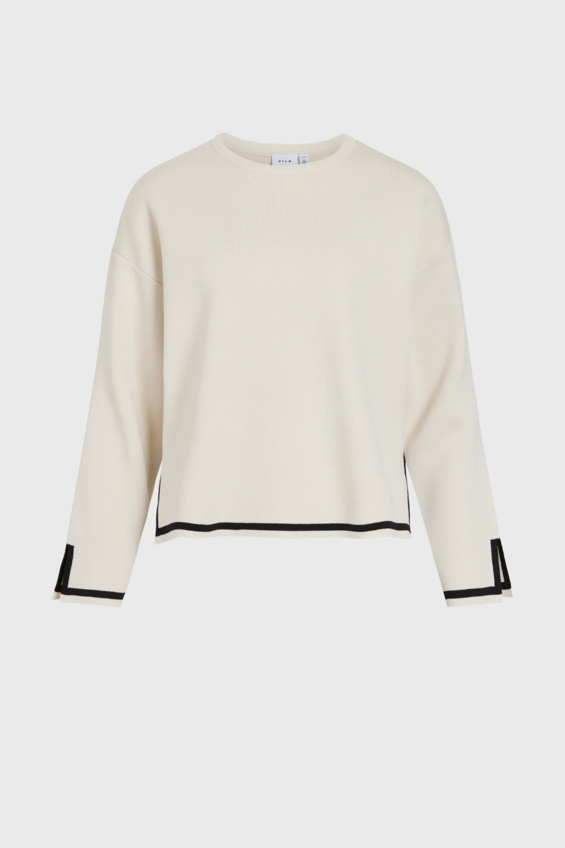 VILA Camisola Sway com Contrastes de Mulher