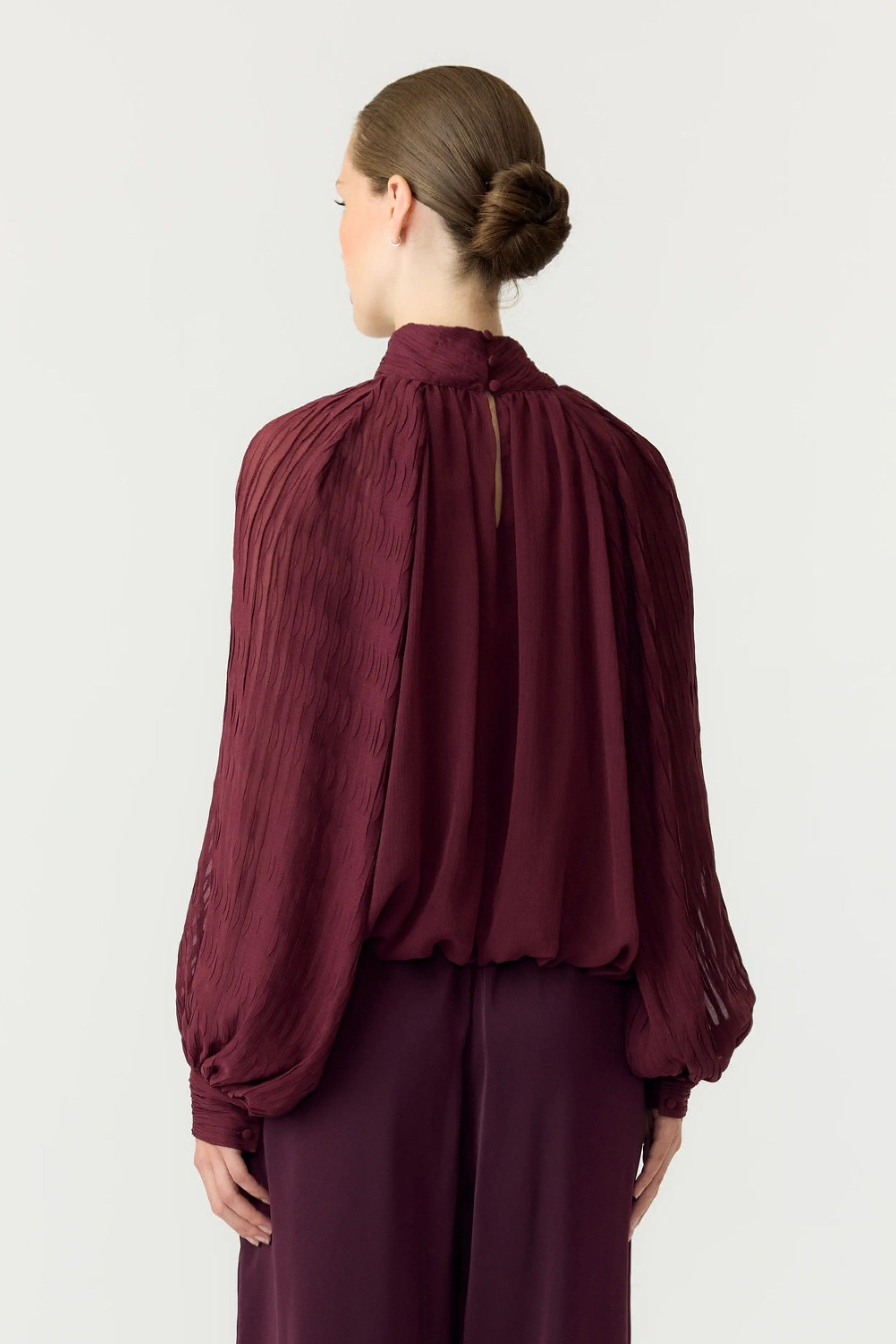 Y.A.S. Blusa Olera de Gola Alta de Mulher