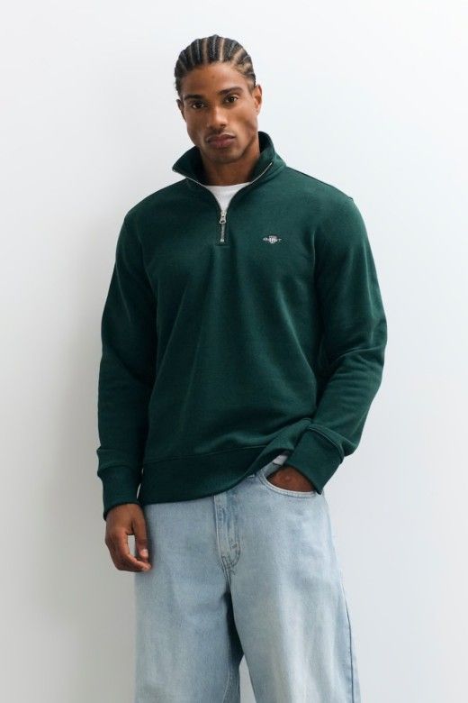 GANT Sweatshirt Shield com Meio Fecho de Homem GANT Sweatshirt Shield com Meio Fecho de Homem