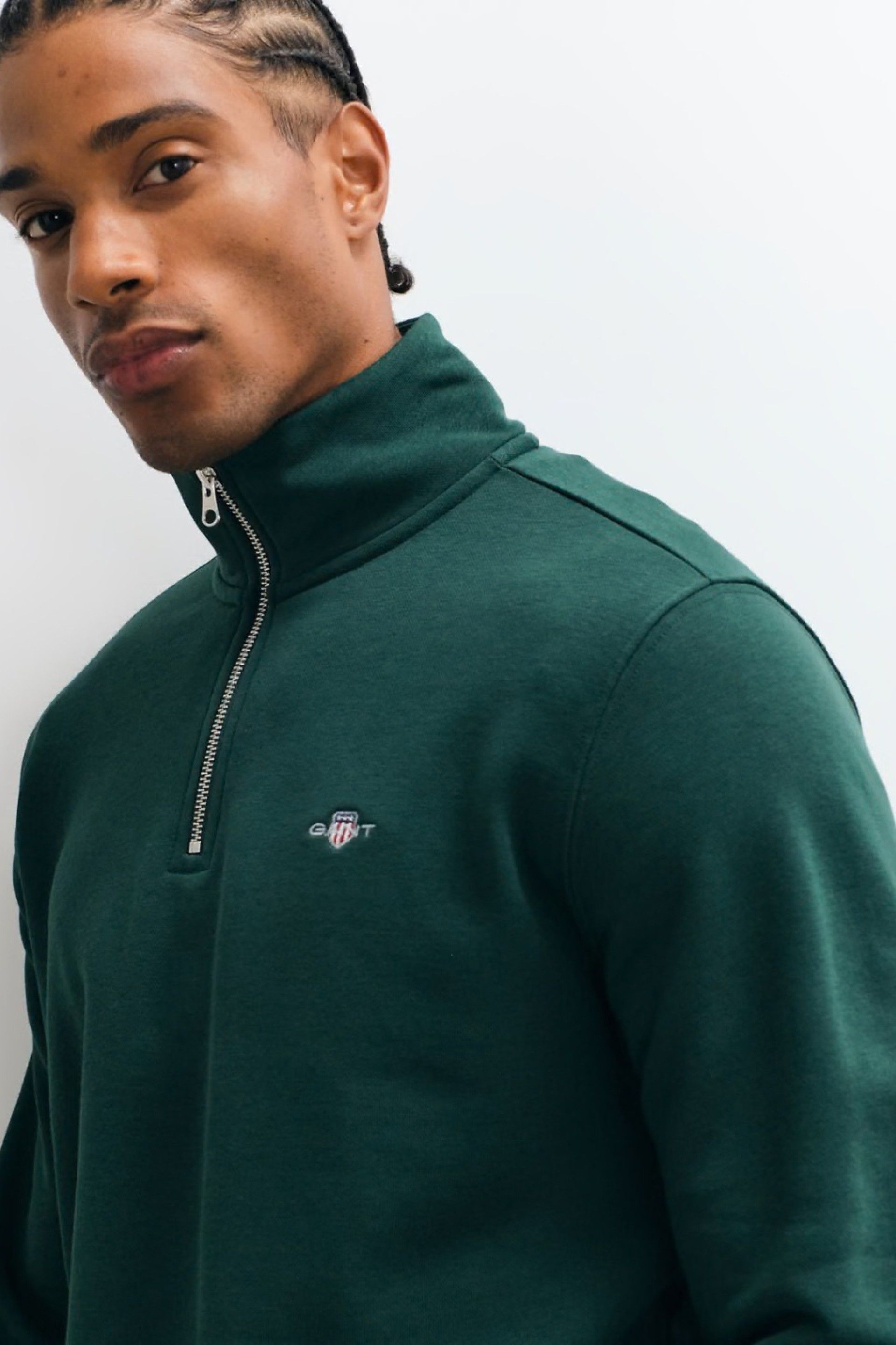 GANT Sweatshirt Shield com Meio Fecho de Homem