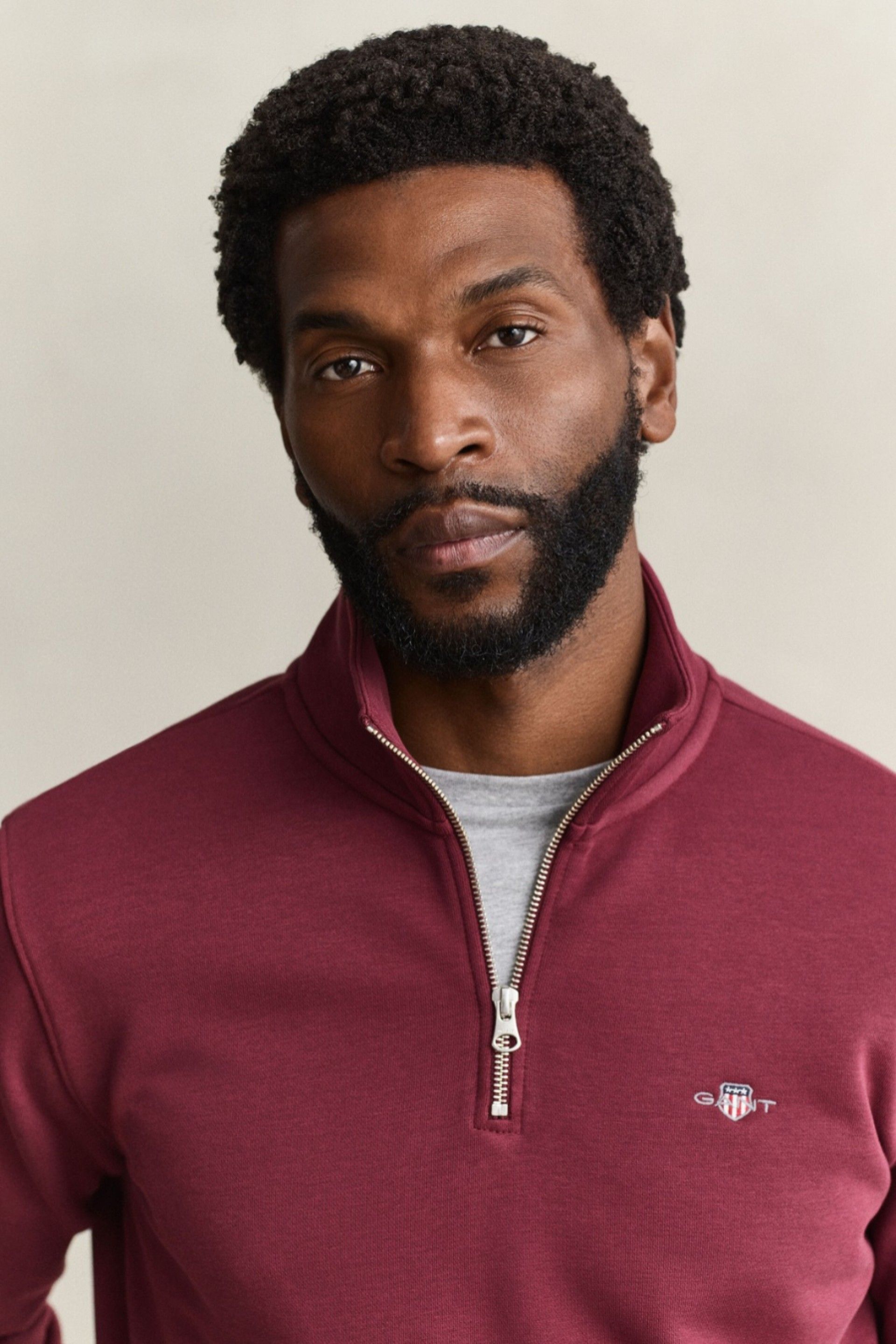 GANT Sweatshirt Shield com Meio Fecho de Homem