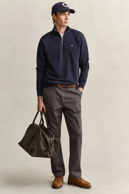 GANT Sweatshirt Shield com Meio Fecho de Homem GANT Sweatshirt Shield com Meio Fecho de Homem