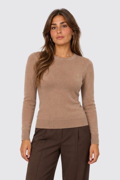 Scripta Camisola de Malha com Log�tipo de Mulher