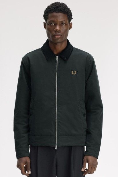 Fred Perry Casaco Caban com Gola em Bombazina de Homem