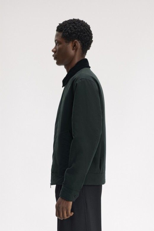 Fred Perry Casaco Caban com Gola em Bombazina de Homem Fred Perry Casaco Caban com Gola em Bombazina de Homem