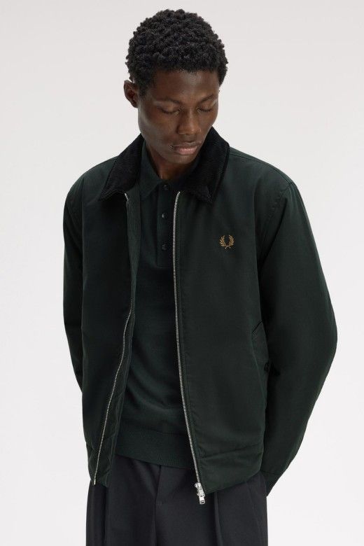 Fred Perry Casaco Caban com Gola em Bombazina de Homem Fred Perry Casaco Caban com Gola em Bombazina de Homem