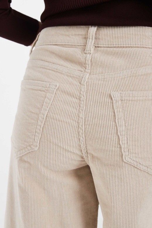 Vero Moda Cal�as Billie Barrel em Bombazina de Mulher