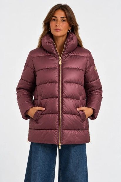 Markup Casaco Acolchoado de Gola Alta de Mulher Markup Casaco Acolchoado de Gola Alta de Mulher