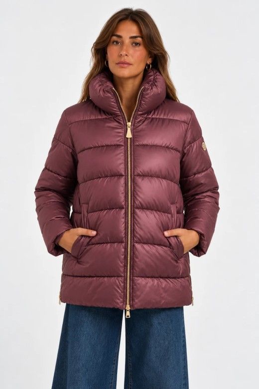 Markup Casaco Acolchoado de Gola Alta de Mulher Markup Casaco Acolchoado de Gola Alta de Mulher