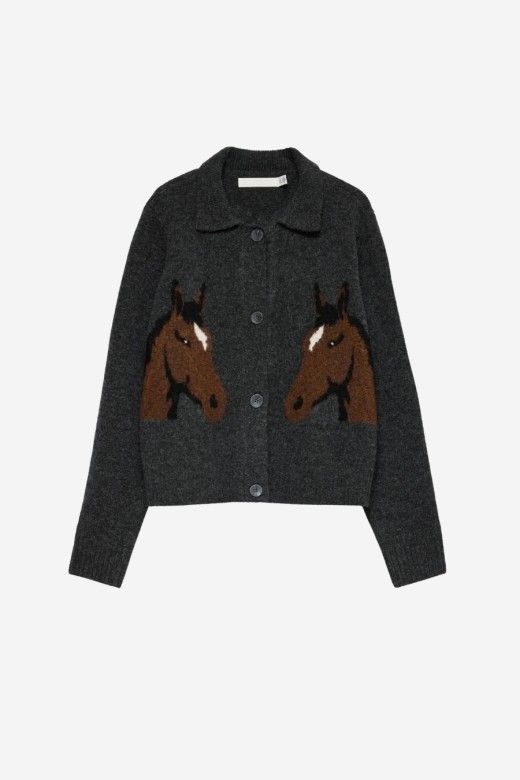 Vero Moda Casaco de Malha Cavallo com Cavalos de Mulher Vero Moda Casaco de Malha Cavallo com Cavalos de Mulher