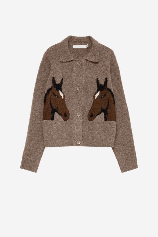 Vero Moda Casaco de Malha Cavallo com Cavalos de Mulher Vero Moda Casaco de Malha Cavallo com Cavalos de Mulher
